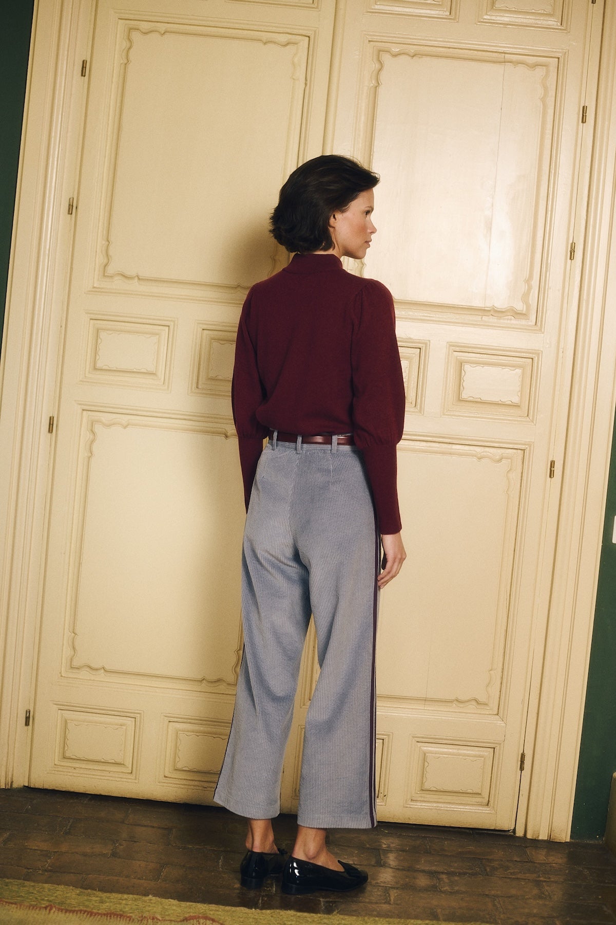 Maria de la Orden | Niza Pants Stone Blue Corduroy