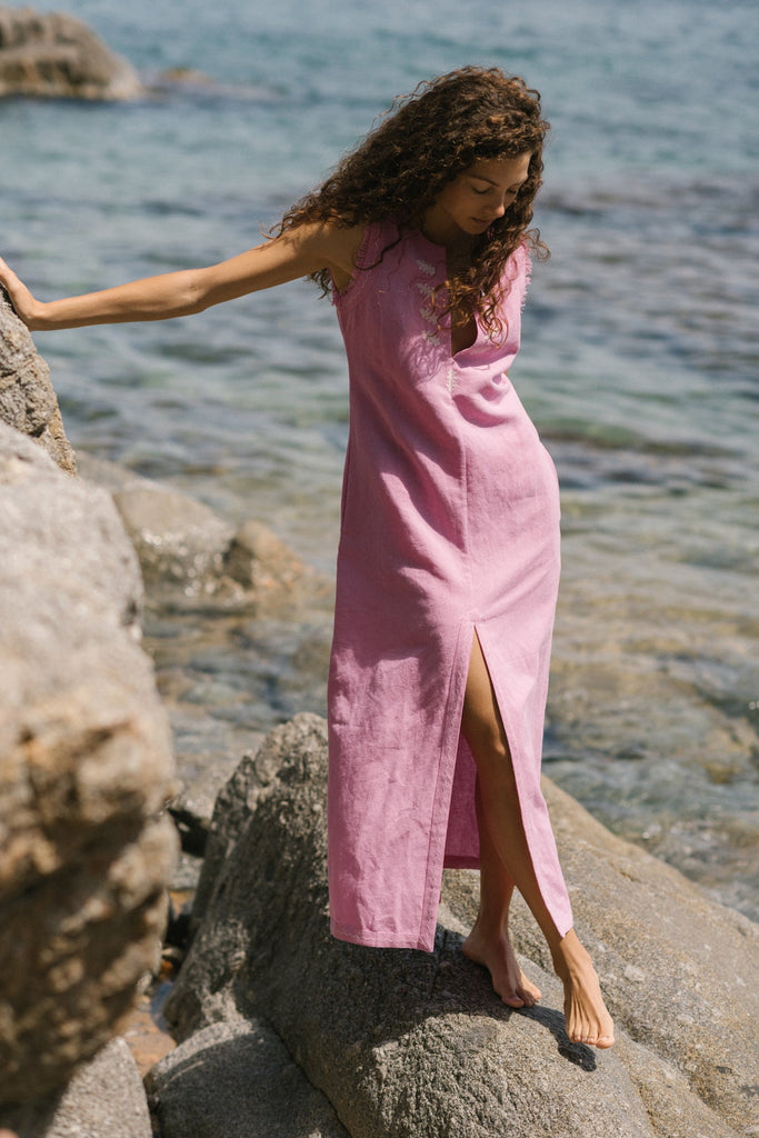 Olbia Dress Embroidered - Maria de la Orden