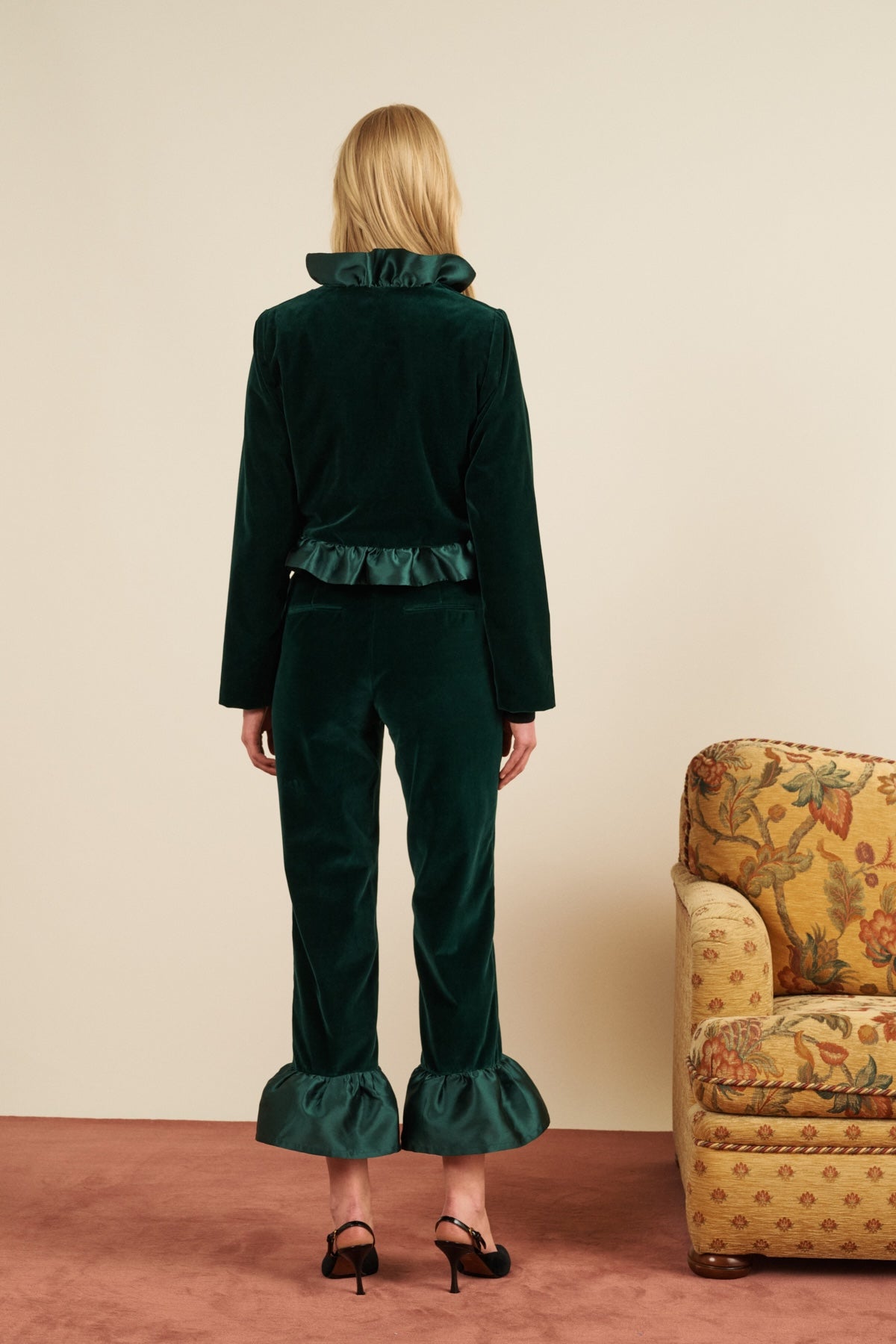 Maria de la Orden | Percy Pants Green Velvet
