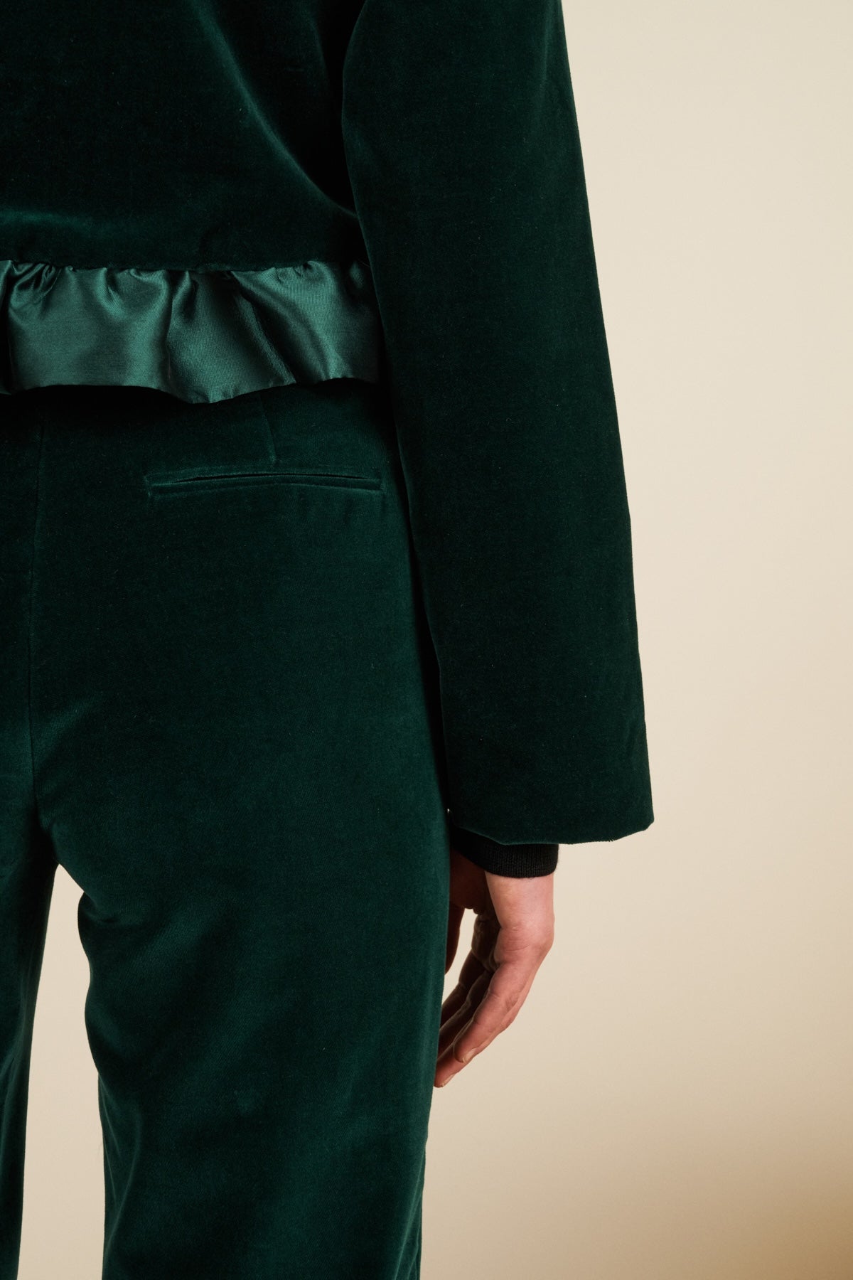 slim fit dress slacks Appaman Kids' Velvet Suit Pants in Evergreen at Nordstrom, Size 4 main image 0
