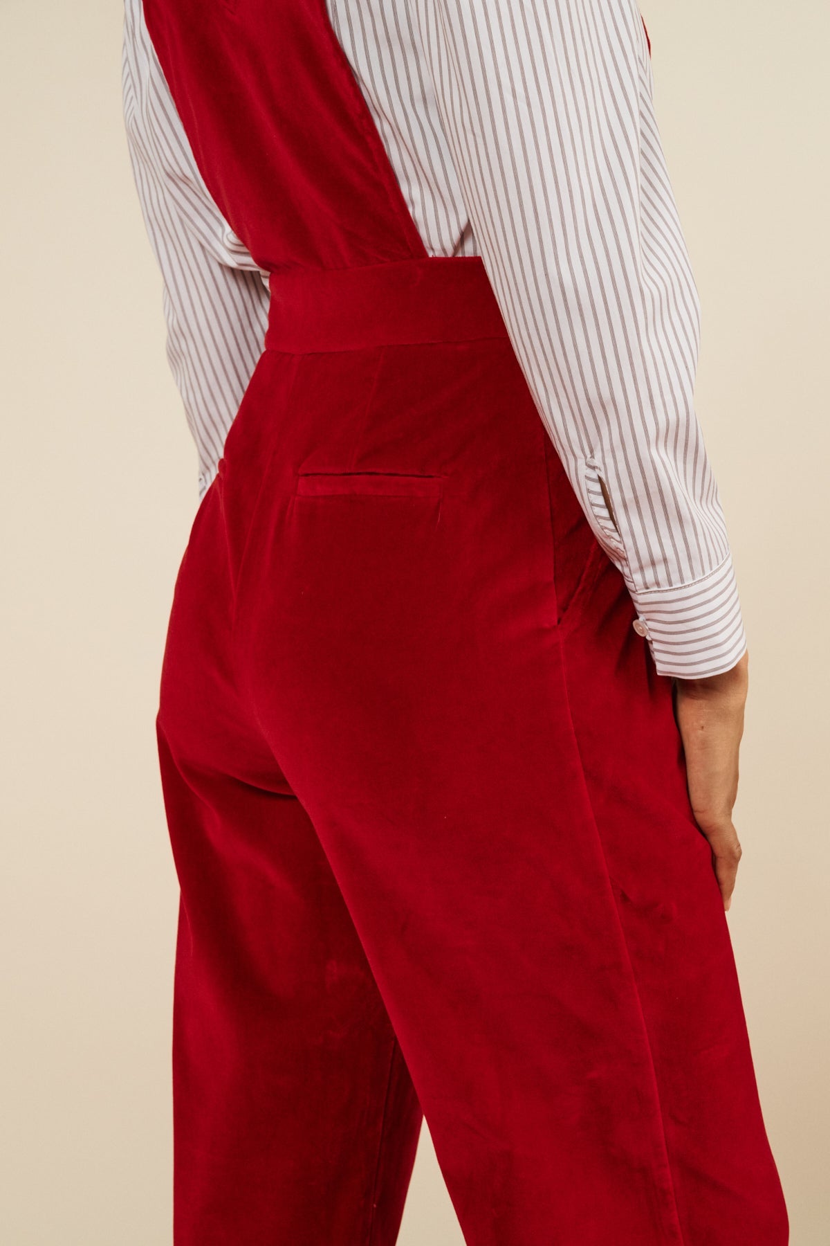 Maria de la Orden | Pola Jumpsuit Red Velvet