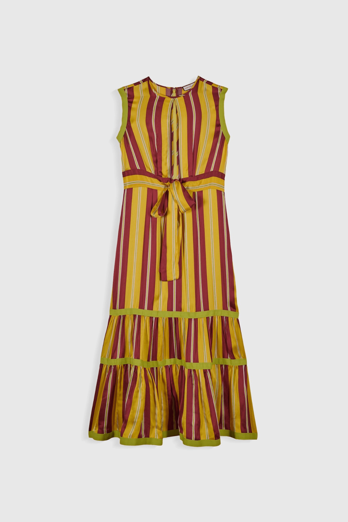 red and yellow striped dress Red paradiso striped short dress