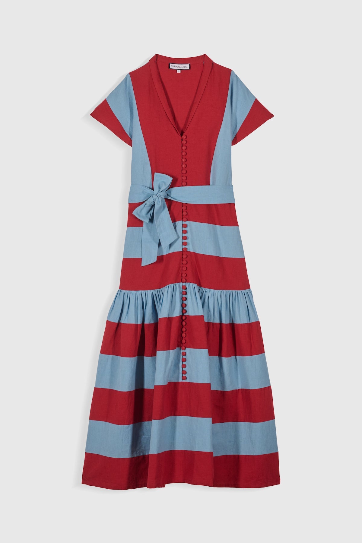 Maria de la Orden | Roberta Dress Blue & Red Stripes Maria de la Orden | Roberta Dress Blue & Red Stripes