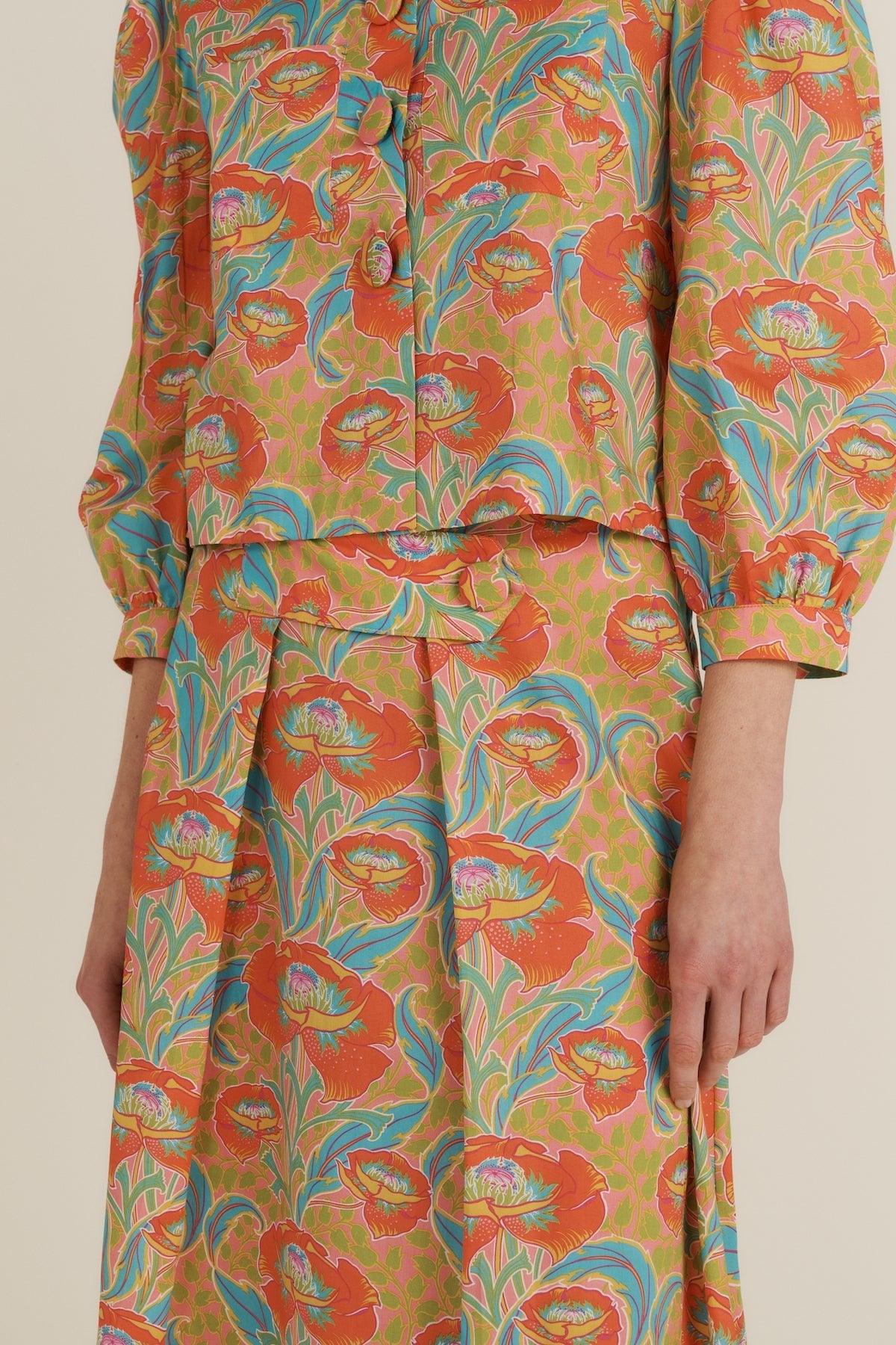 Maria de la Orden | Sacha Skirt Pink Garden