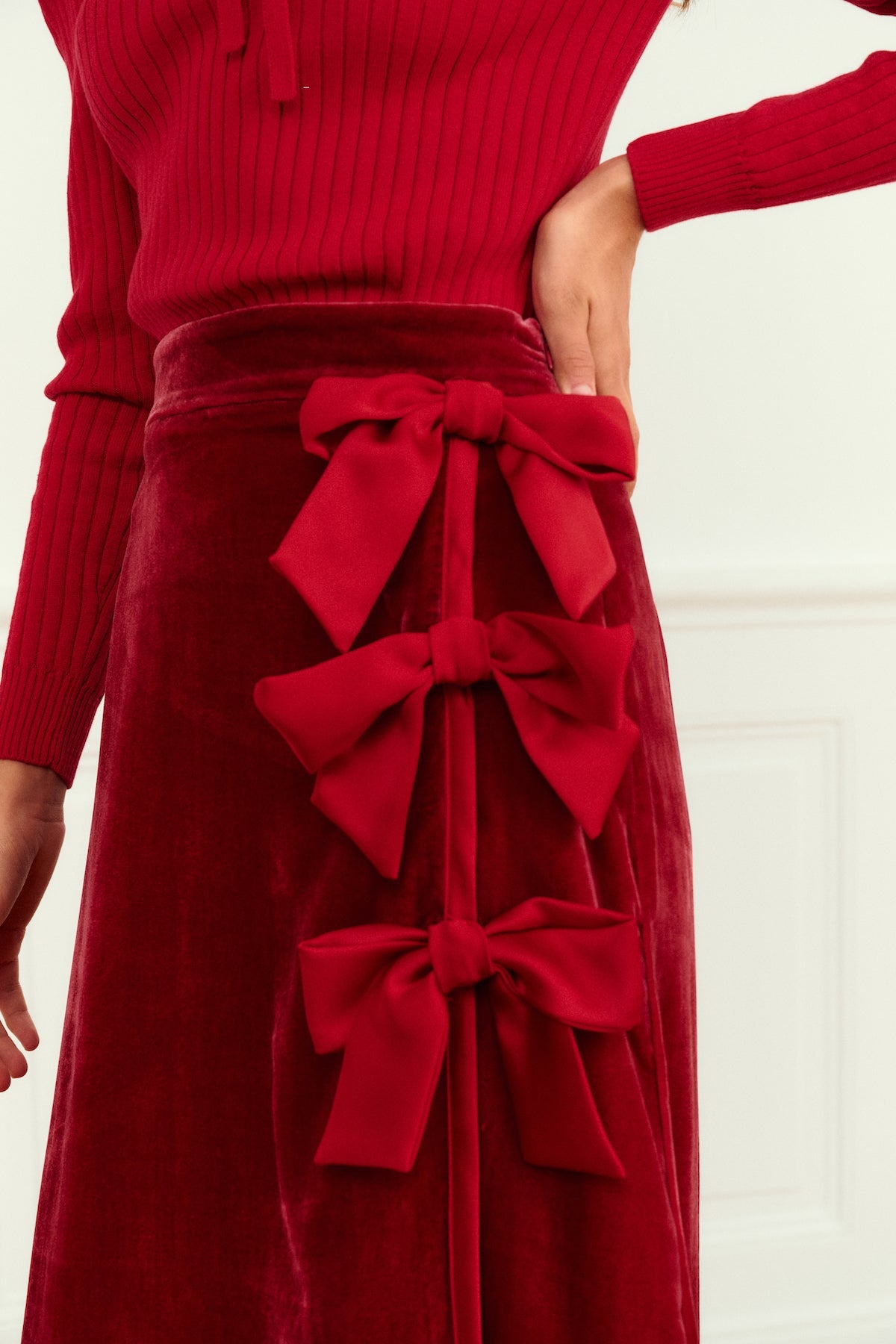 スカート fetico cherry velvet skirt fetico cherry velvet skirt