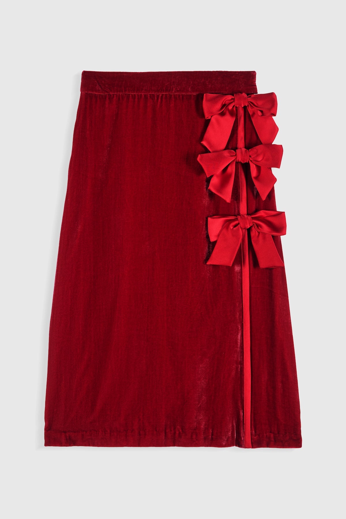 fetico cherry velvet skirt