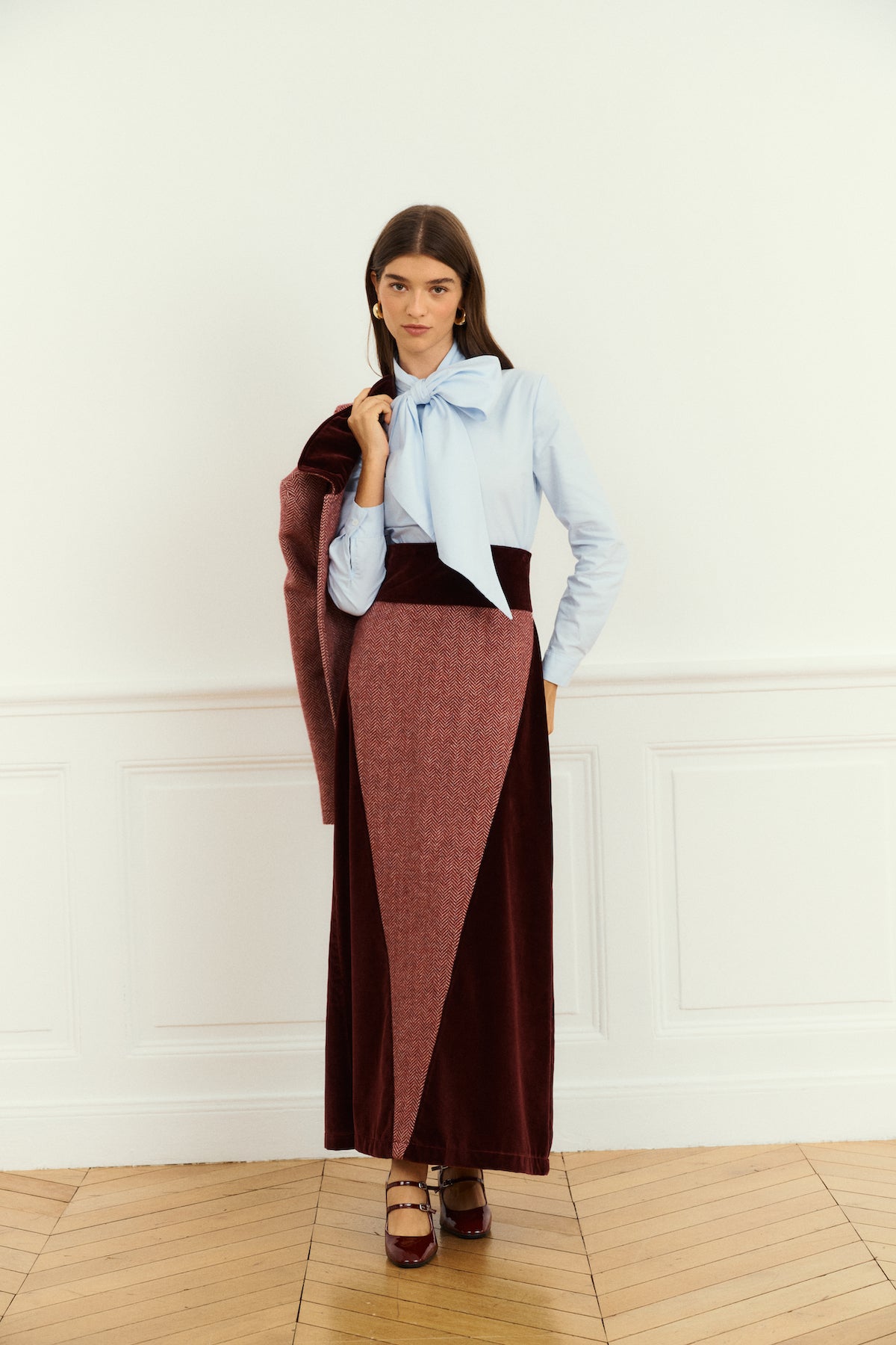 Maria de la Orden | Simone Skirt Red Velvet