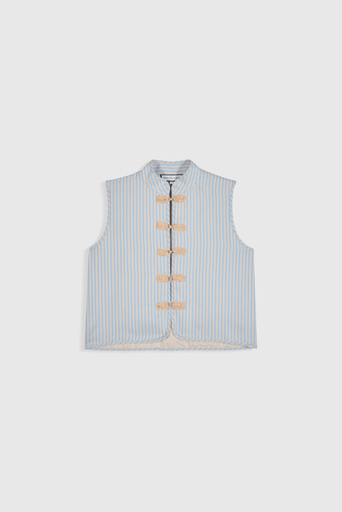 Maria de la Orden | Thea Vest Sky Stripes