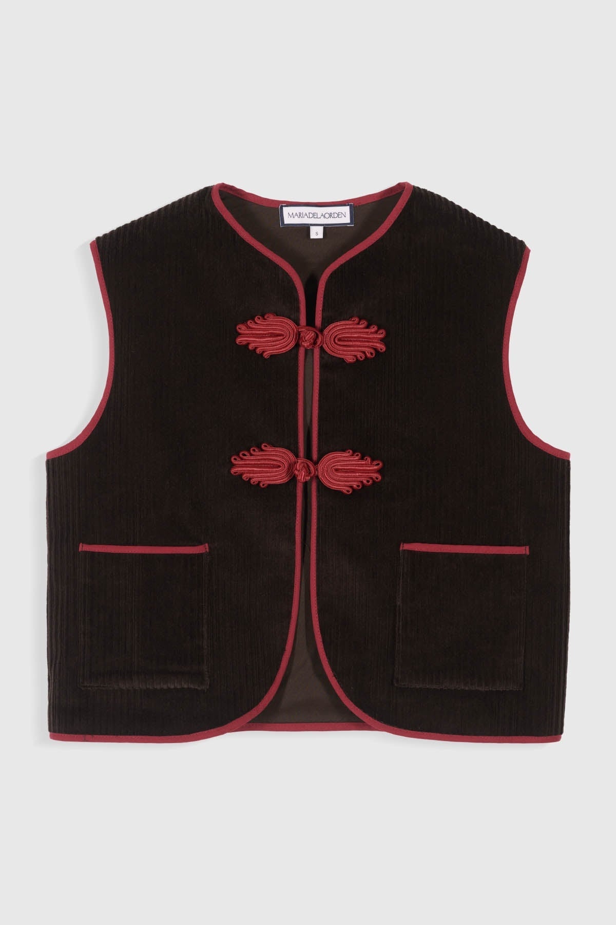 Maria de la Orden | Vienna Vest Brown Corduroy