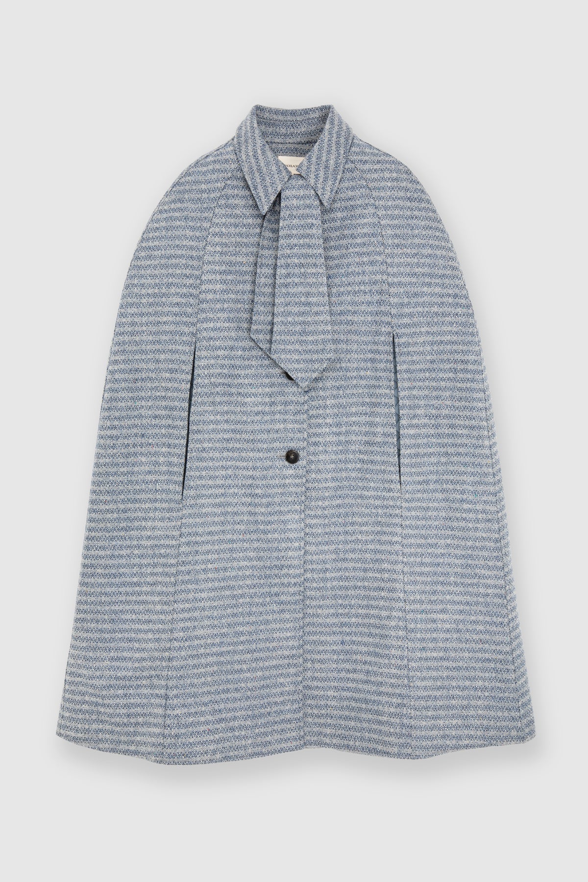 Maria de la Orden | Wood Cape Blue Tweed Lambswool