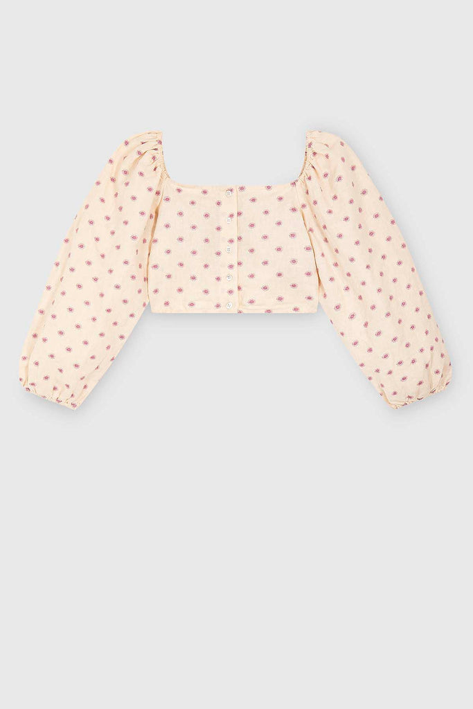 Cannes Top Flowers Embroideries - Maria de la Orden