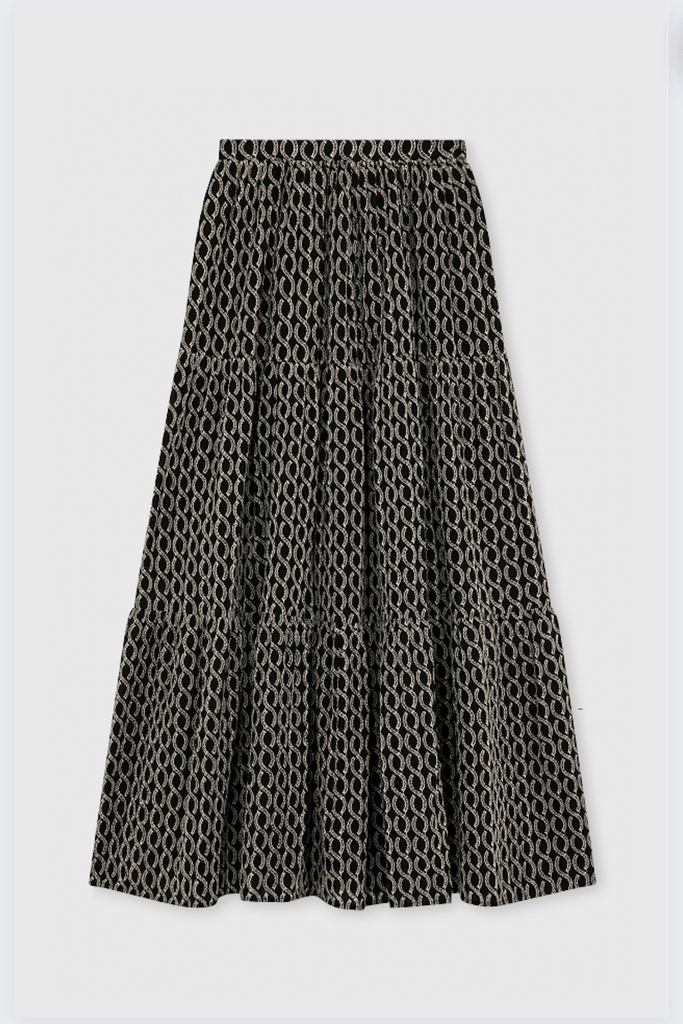 Luna Skirt Black & White - Maria de la Orden