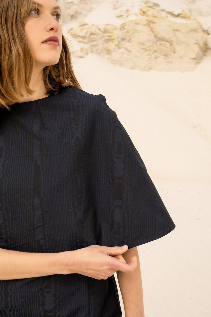 Sibyl Dress Navy - Maria de la Orden